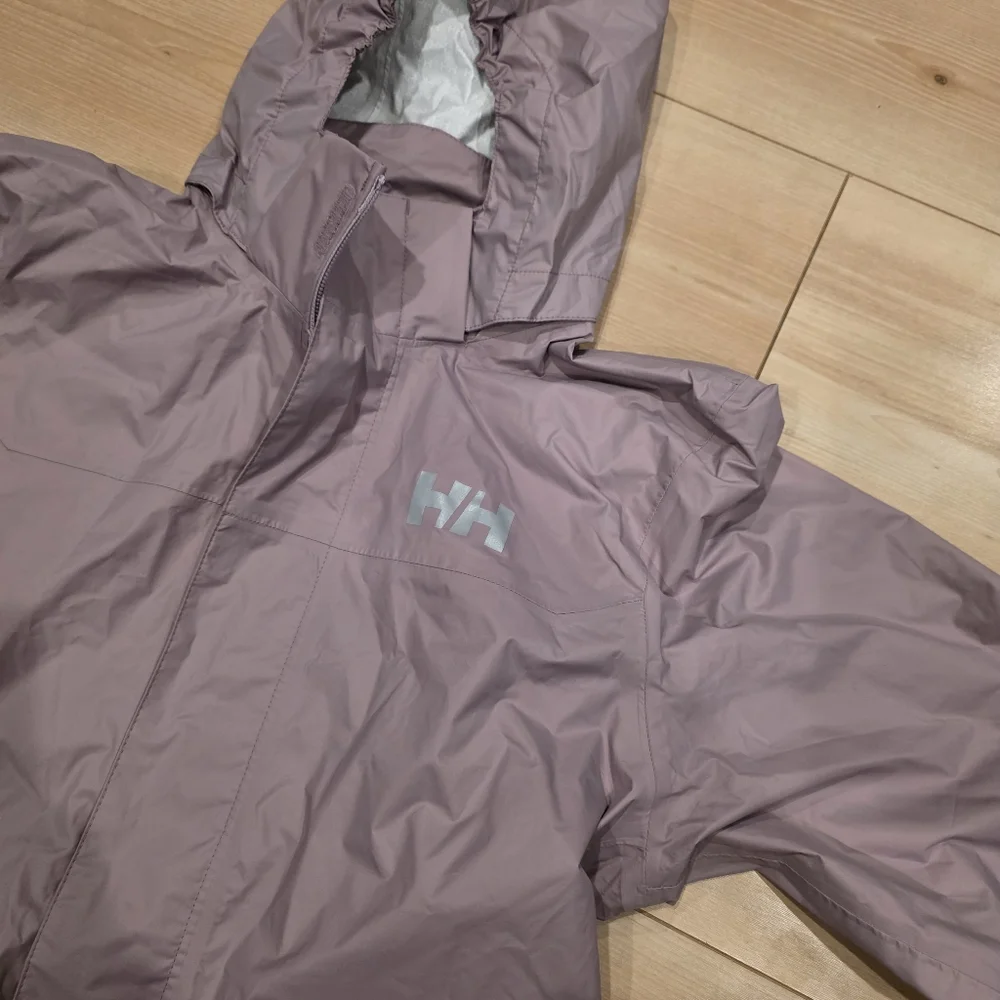 Helly Hansen JR Joke Light Purple Hooded Jacket Waterproof Shell - Picture 11 of 12